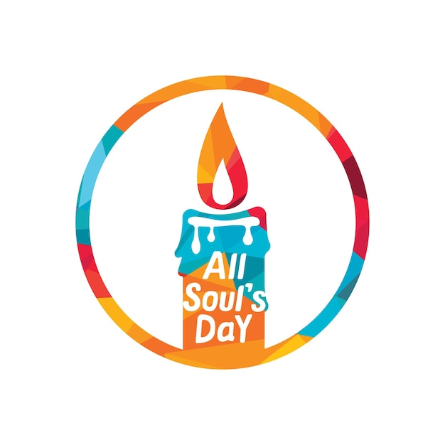 All souls day type vector design Vector illustration of a Background for All Soul's Day