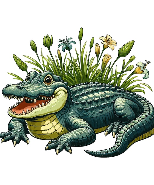 Alligator ClipartVector Illustration