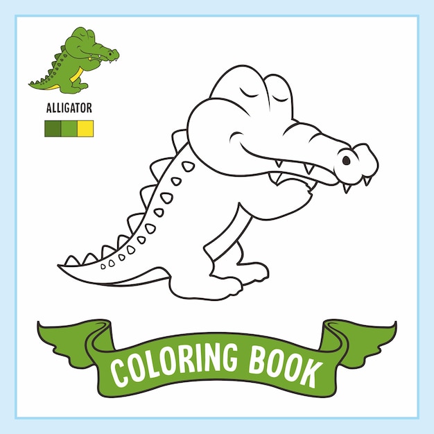 Alligator Coloring Pages Book Crocodile