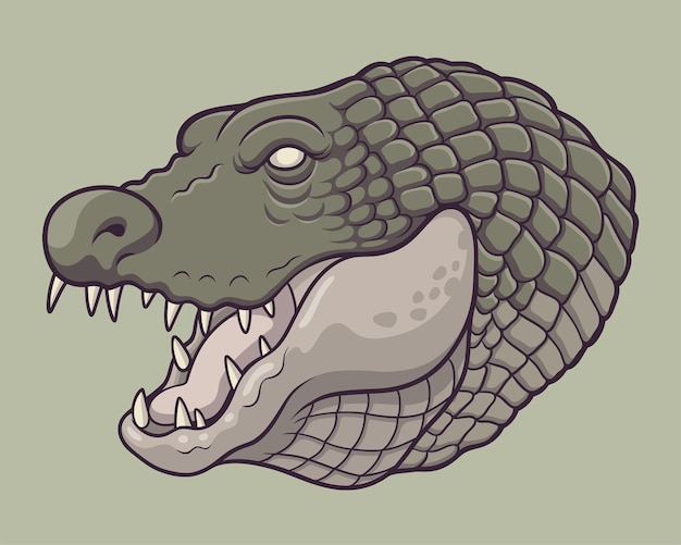 Alligator Head for Mascot Design