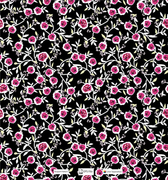 Allover textile design fabric print wallpaper seamless background