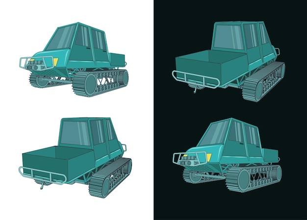 Allterrain vehicle illustrations