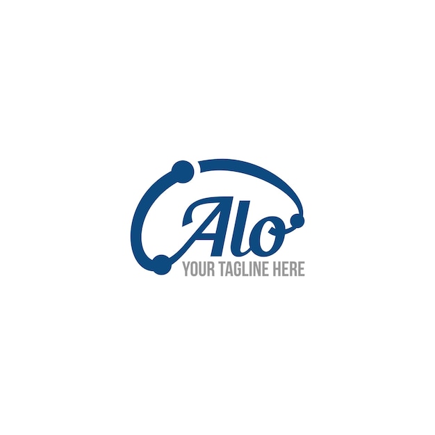 Alo Smart Brain logo Sign Design