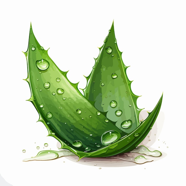 Aloe Vera gel vector illustration