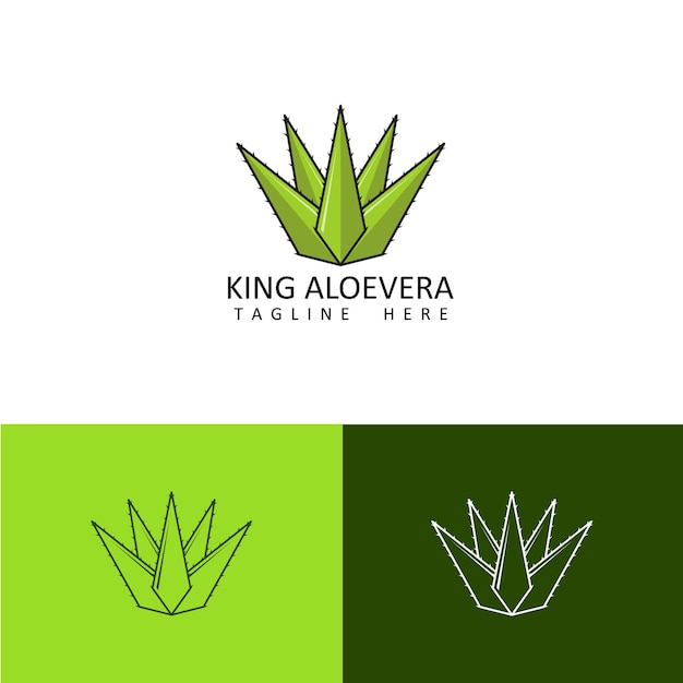 Aloe vera logo template