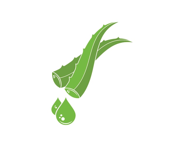 Aloevera logo icon vector illustration design template