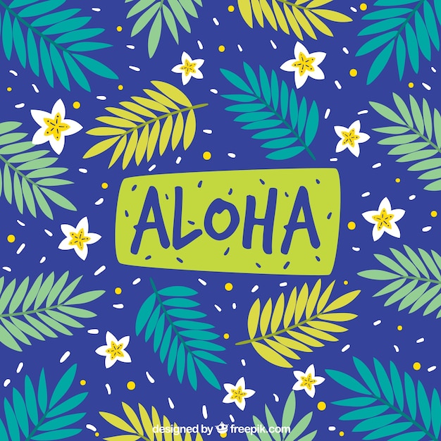 Aloha pattern background 