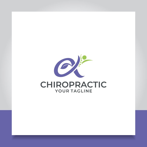 Alpha chiropractic logo design spine chiropractic  for massage clinic chiropractor