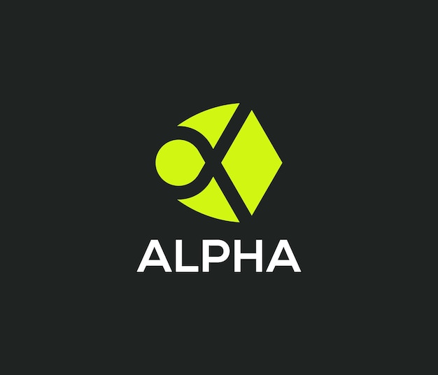 Alpha Logo Design Template