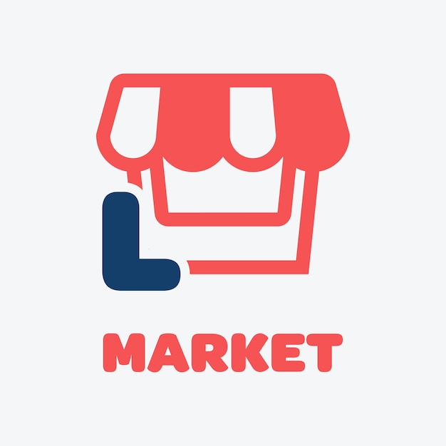 Alphabet L Market Logo