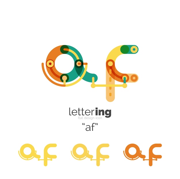 Alphabet letter font logo business icon