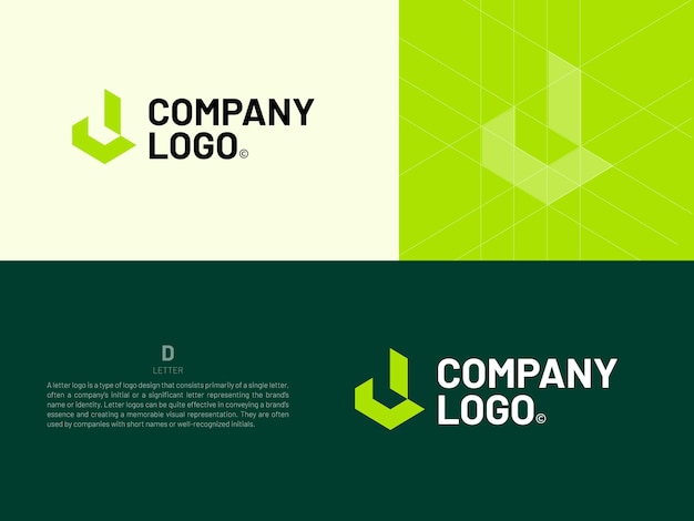 Alphabet letter icon logo D