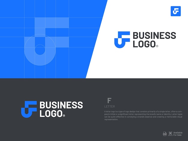 Alphabet letter icon logo F