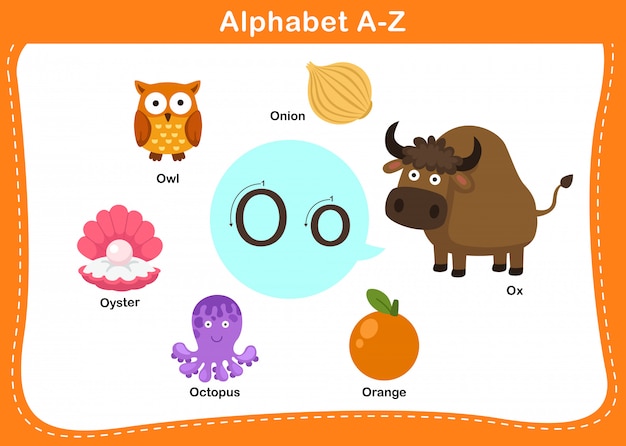 Alphabet Letter O   illustration