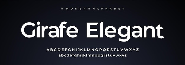 Alphabet letters font Elegant awesome