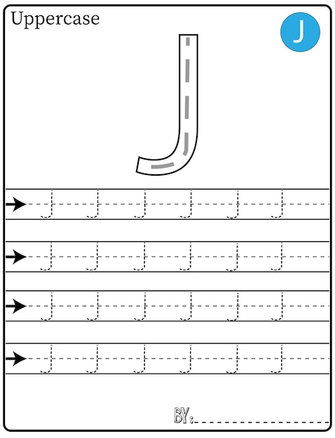 ALPHABET TRACING LETTERS STEP BY STEP A-Z Write the letter Alphabet Writing lesson for children