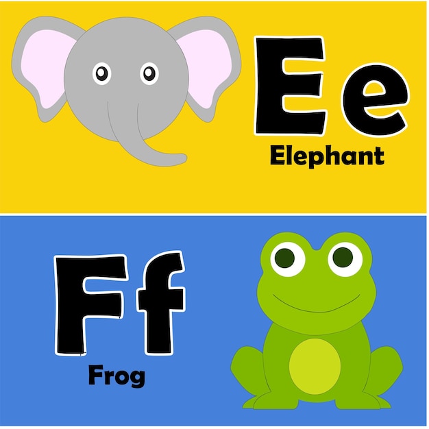 Alphabets E and F