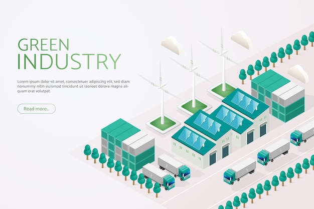 Alternative electric power and renewable energy in Green industria