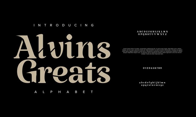 Alvinsgreats premium luxury elegant alphabet letters and numbers Elegant wedding typography classic