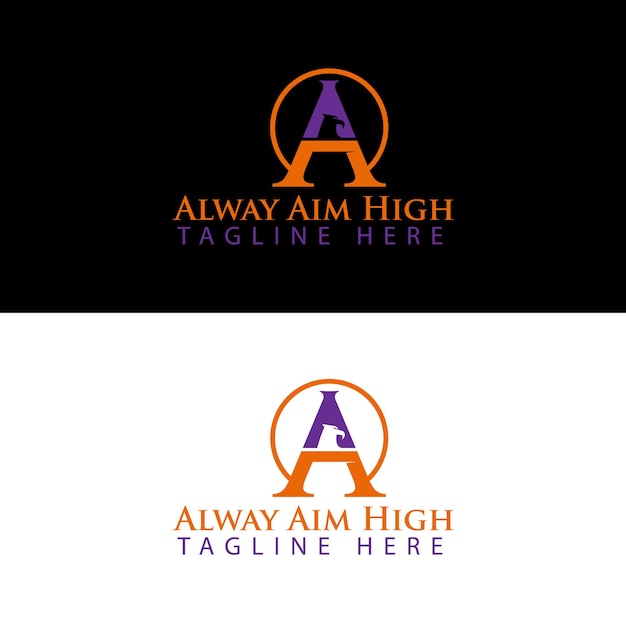 Always Aim High logo design