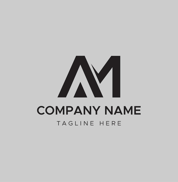 AM Letter Logo Design Unique and modern