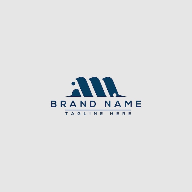 AM Logo Design Template Vector Graphic Branding Element