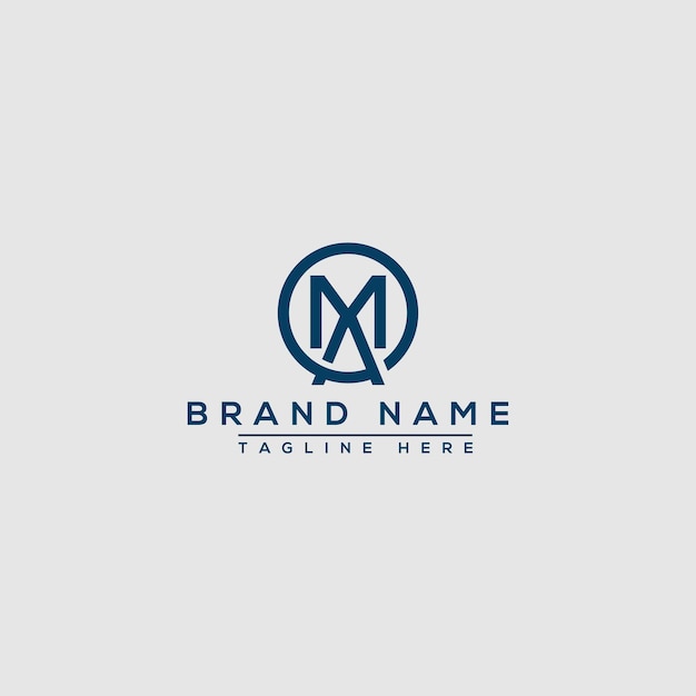 AM Logo Design Template Vector Graphic Branding Element