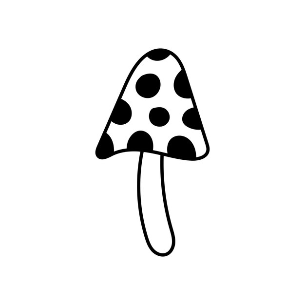 Amanita mushroom doodle