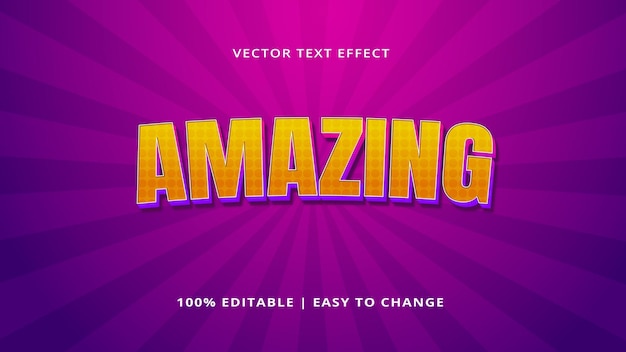 Amazing 3D Text Effect Editable