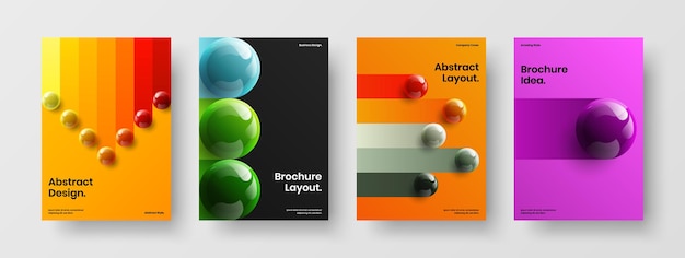 Amazing booklet vector design layout collection