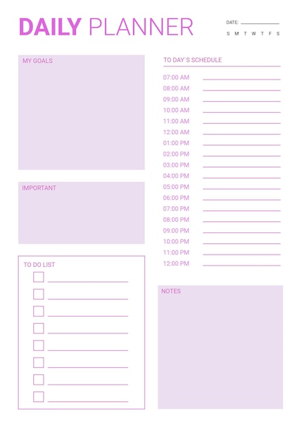 Amazing Daily Planner 2024 Digital Planner page Every day planner printable