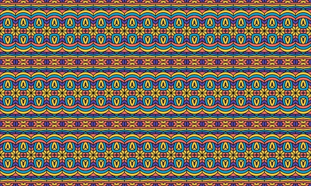 Amazing dynamic dynamic modern ethnic batik pattern full of colors