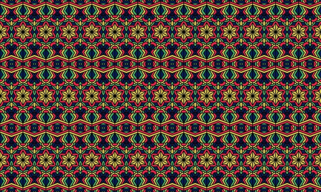 Amazing dynamic dynamic modern ethnic batik pattern full of colors