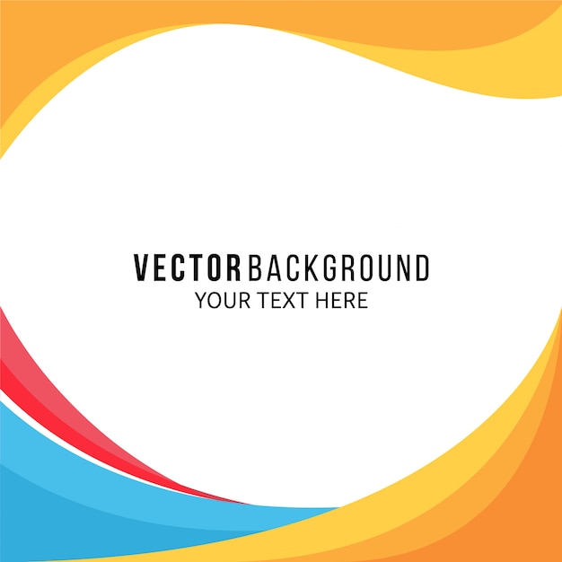 Amazing full color background with wavy shapes