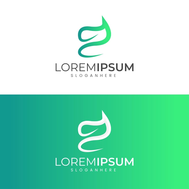 Amazing Modern Minimalist Gradient Leaves Logo Design With Letter L Logo