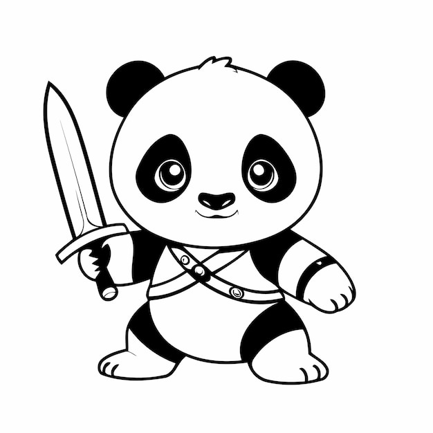 Amazing Panda doodle for toddlers