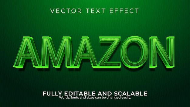 Amazon Text effect editable to changed font and word