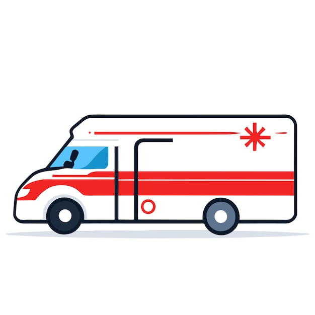 ambulance vector illustration cartoon