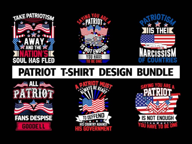 America Patriot t-shirt design, vector element, USA flag, illustration