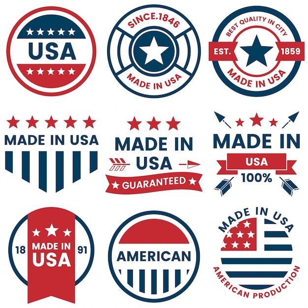 Vector america vector label for banner, poster