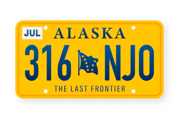 American alaska number. Retro style. Classic retro symbol.  template.