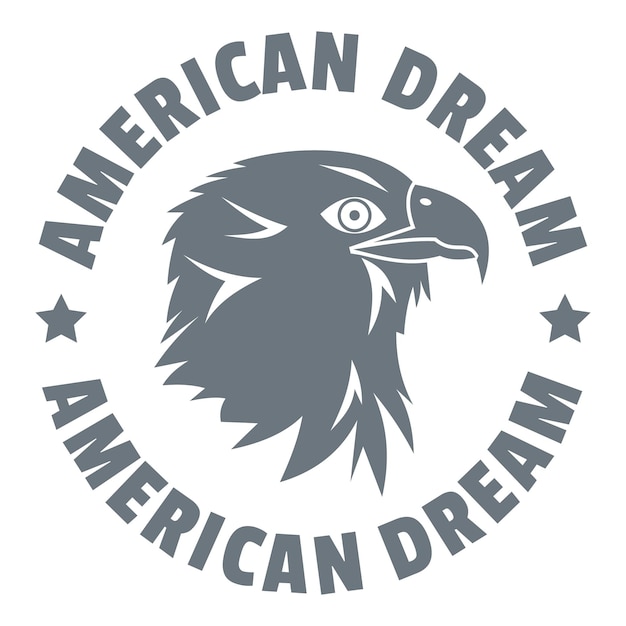 Vector american dream eagle logo simple illustration of american dream eagle vector logo for web design