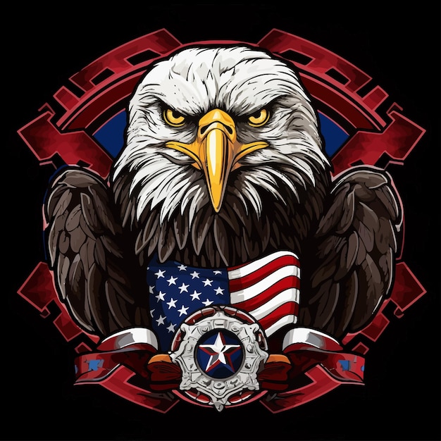 Vector american eagle graphic