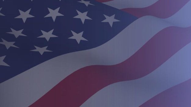 american flag background with waves