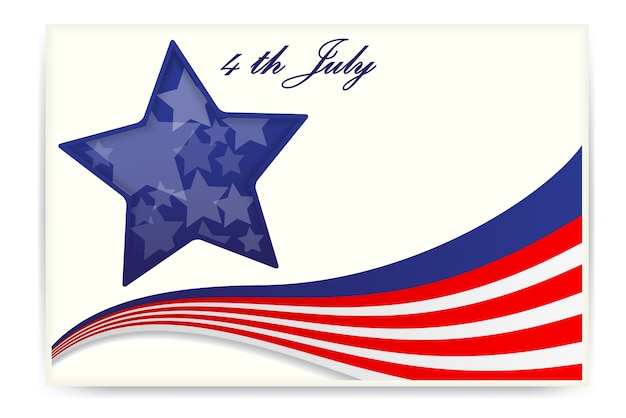 American flag , Business card design