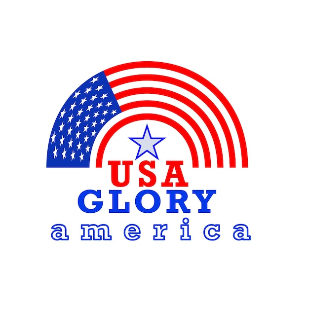 American Flag logo design