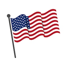 American flag clip art