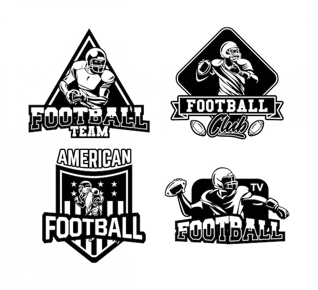 American football badge collection