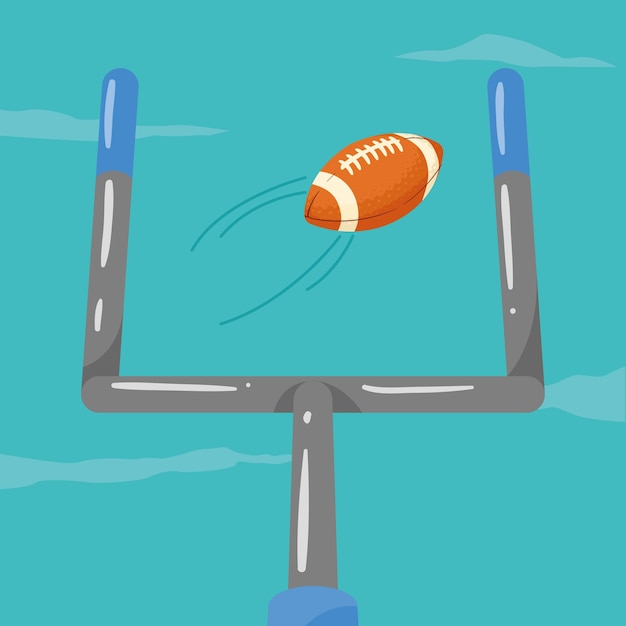 American football balloon with arch