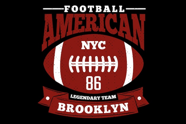 american football brooklyn vintage style